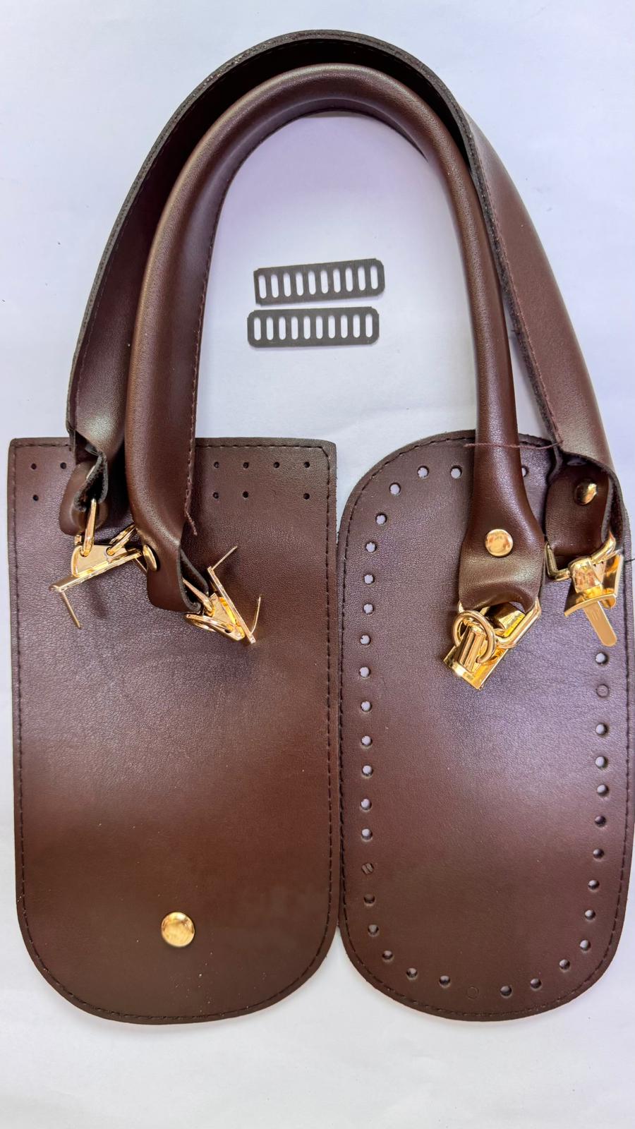 Koyu Kahverengi Telefon çanta Kiti